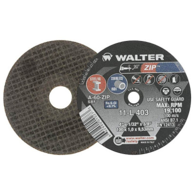 Disco de Corte 4x1/32x3/8 Zip 11l403 - Walter
