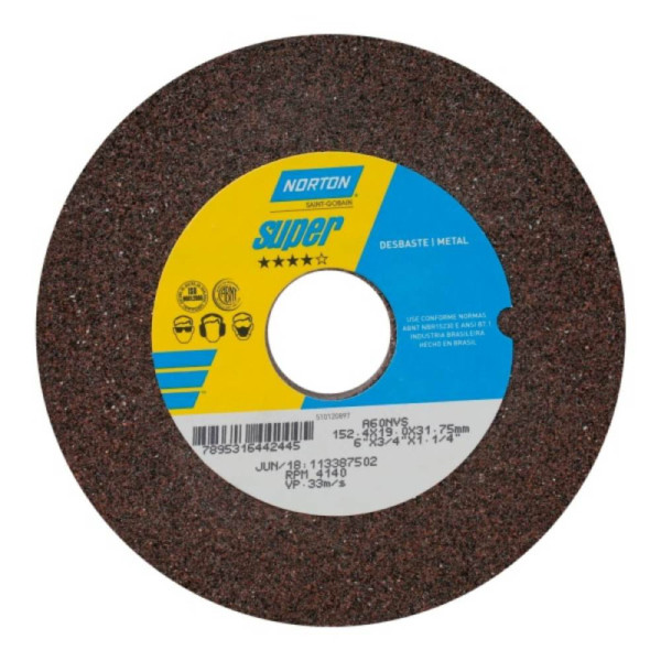 Rebolo Reto Comum 06x3/4 gr 60 NVS