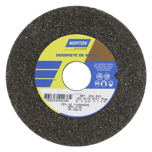 Rebolo Reto Comum 06x3/4 gr 24 RVS