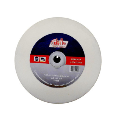 Rebolo Reto Branco ox. al. 06x3/4 gr 80 - 18008