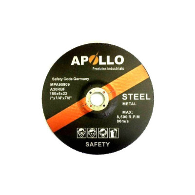 Disco de desbaste 7"x1/4"x7/8" a24rbf