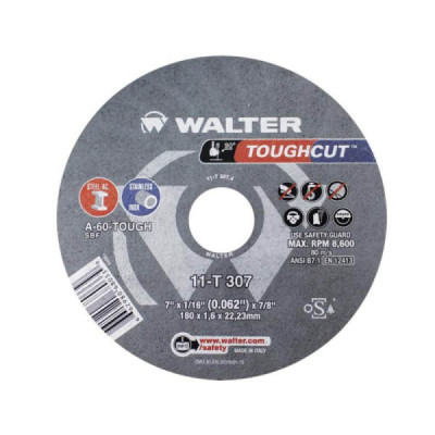 Disco de Corte 7x1.6x7/8 Toughcut - 11t307.4 - Walter