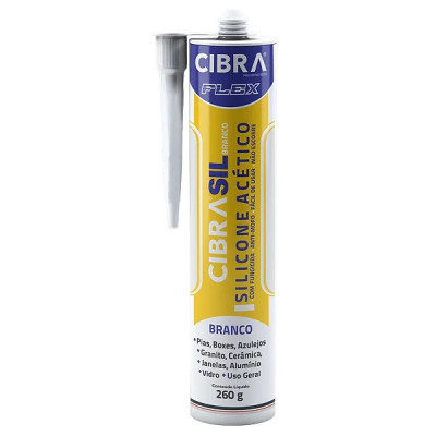 SILICONE ACETICO BRANCO 240GR