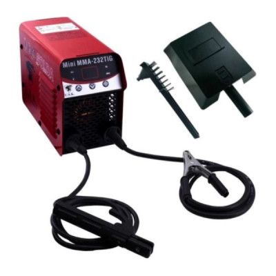 Maquina de solda inversora mini-mma232 tig 220v c/ display digital usk