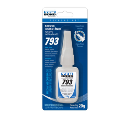 Adesivo Instantâneo Multiuso 793 20G - Tekbond