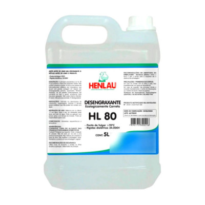 Desengraxante Ecologicamente Correto Hl80 Henlau 5 Litros