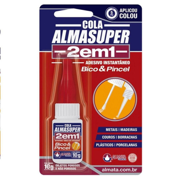 Adesivo inst. 10gr almaasuper ultra rapido Almata
