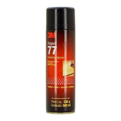 Adesivo Spray 77 3m 330g Cola Isopor, Cortiça