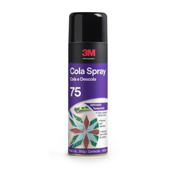 Cola Spray 75 Adesivo Reposicionavel 3m 300g