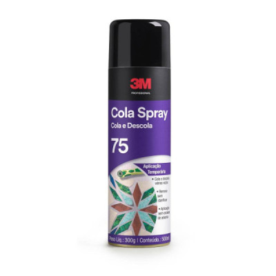 Cola Spray 75 Adesivo Reposicionavel 3m 300g