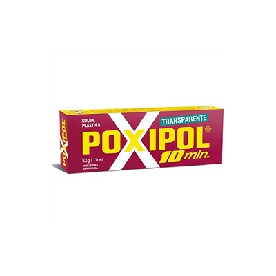 Poxipol adesivo epoxi 10min transp. 82 gr cx vermelho