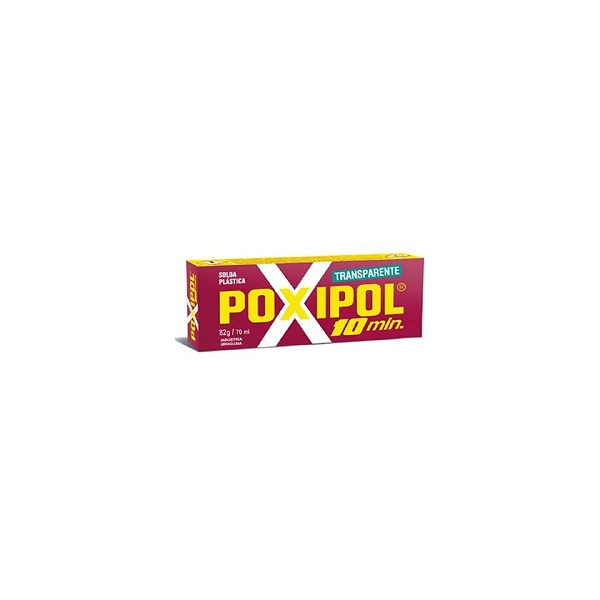 Poxipol adesivo epoxi 10min transp. 82 gr cx vermelho