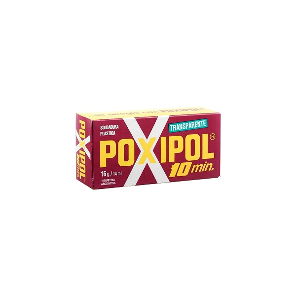 Poxipol adesivo epoxi 10min transp 16 gr vermelho