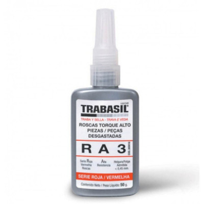 Cola Trava Rosca Vermelho Torque Alto 50g RA3 - Trabasil