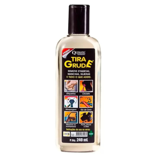 Tira Grude Removedor de Cola Adesivo e Mancha 240ml - Quimatic