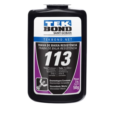 Adesivo Trava Rosca 113 - 50g Torque Baixo - Tekbond