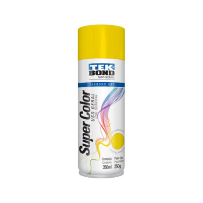 Tinta Spray Amarelo 350ml (250g) - Tekbond