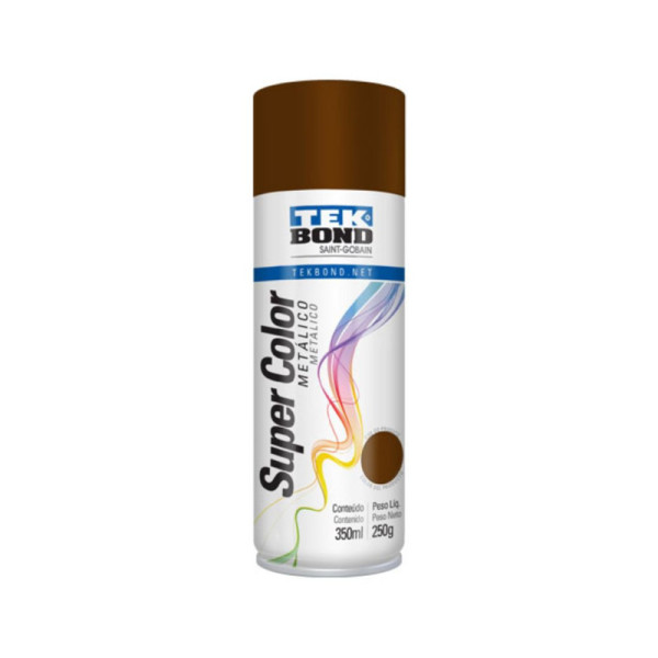 Tinta Spray Bronze 350ml (250g) Alta Temperatura - Tekbond