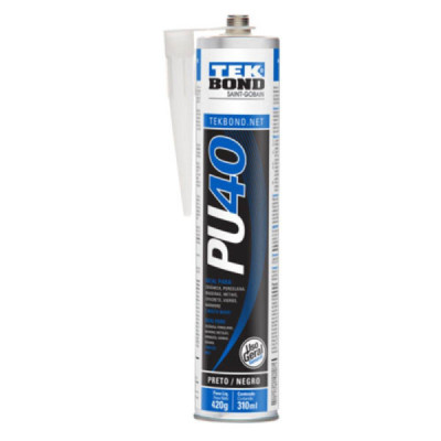 Selante pu preto 310ml pu40