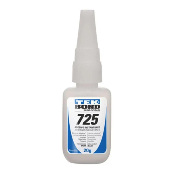 Adesivo Instantâneo 725 - 20 g Multiuso - Tekbond