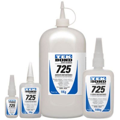 Adesivo Instantâneo Multiuso 725 c/ 100g e Bico Anti Entupimento - Tekbond