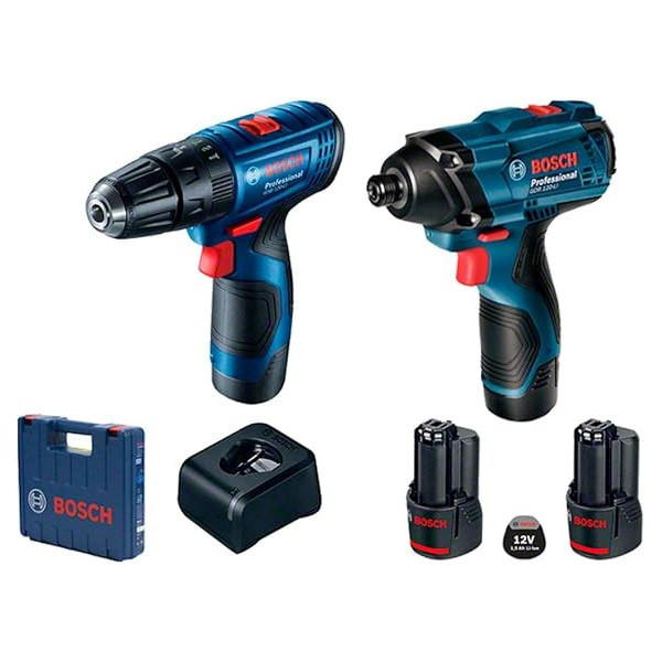 KIT PARAF. 12V 3/8 + PARAF. IMPACTO 12V 1/4 GSR120