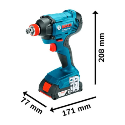 CHAVE DE IMPACTO A BAT. 18V 1/2\" 2/BAT. GDX 180