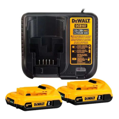 KIT CARREGADOR C/ 2 BATERIA 20V DCB203C2-BR