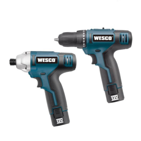 Parafusadeira e Chave de Impacto WS1000K2 12V - Wesco