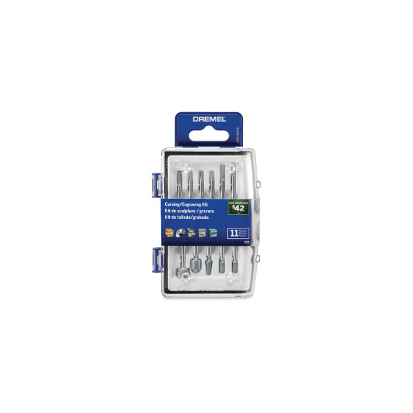 Kit microretifica 11 pçs esculpir gravar Dremel