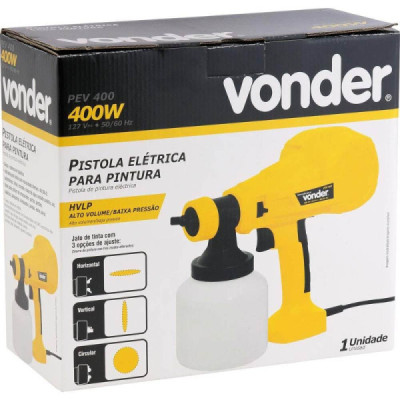 Pistola elétrica para pintura, 400 w, pev 400, 110 v - vonder