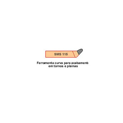 Ferramenta Soldada para Torno SMS 115 Quadrado 20mm DP30