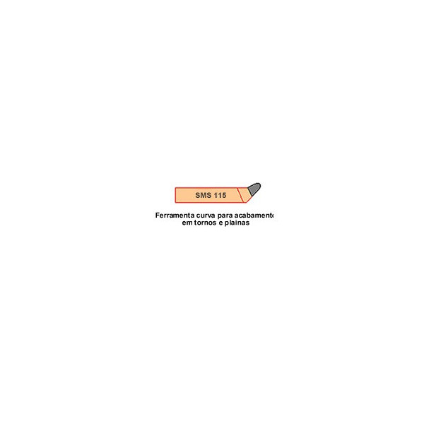 Ferramenta Soldada para Torno SMS 115 Quadrado 20mm DP30