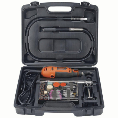 Kit micro retífica com controle de torque 180w com 110 peças black decker