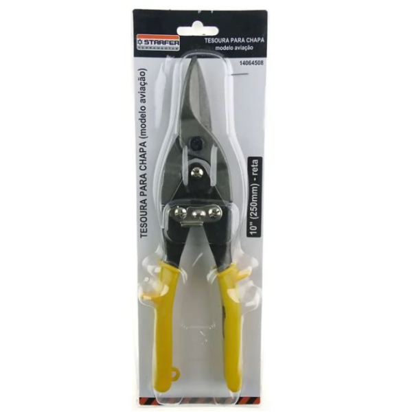 TESOURA CHAPA AVIAÇÂO CORTE RETO