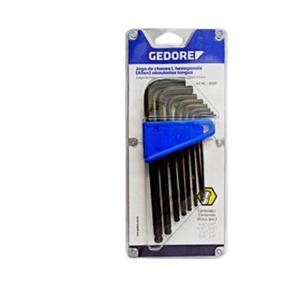 Chave Allen Pol Jgo 3/32 A 3/8 Longa Abaul GEDORE