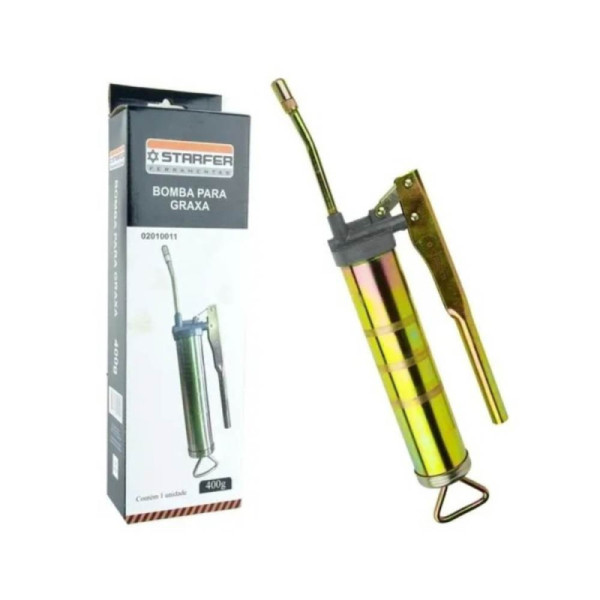 Bomba De Graxa Engraxadeira Manual 400gr Starfer Graxeira