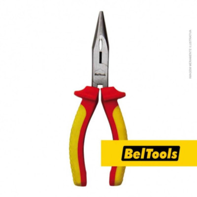 Alicate Bico Reto 6 Pol Aço Cromo Vanádio VDE 1000V - Beltools