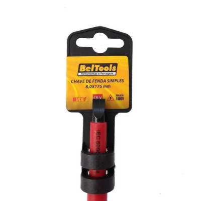 Chave de Fenda Isolada VDE 8x175mm Haste Iso - Beltools
