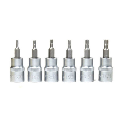 Jogo Soquete Bits Torx c/ Guia 6 pçs 3321660 - Corneta