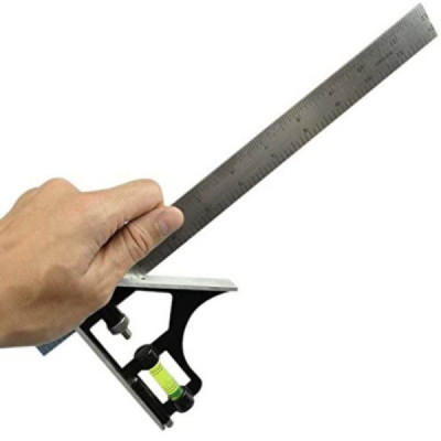 Esquadro 12-30Cm C/Nivel 90º LEE TOOLS