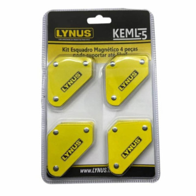 Esquadro Magnético Para Soldador com 4 Peças KEML-5 Lynus