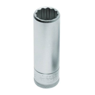 Soquete Estriado Longo Encaixe 1/2 - 9/16 - D19L - Gedore