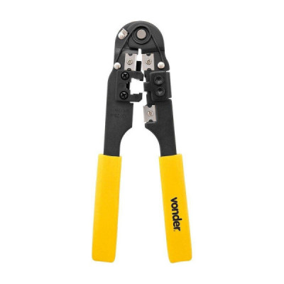 Alicate Crimpador RJ45/8 Pinos Desencapa Corta Crimpar - Vonder