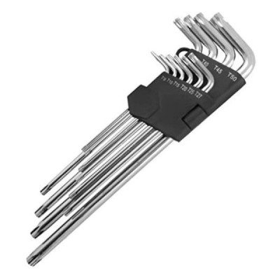 Chave torx jogo t09 a t50 c/f c/10 pÇs