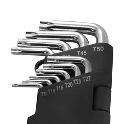 Chave torx jogo t09 a t50 c/f c/10 pÇs