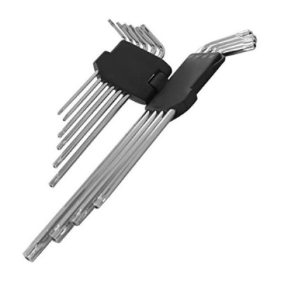 Chave torx jogo t09 a t50 c/f c/10 pÇs