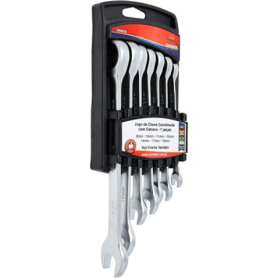 Chave combinada c/catraca jg c/7 pc 8-19mm 3226070
