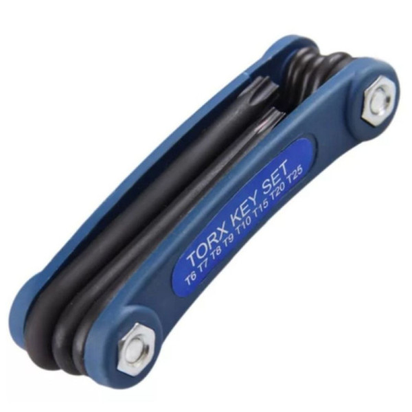 Chave torx jogo t06 a t25 s/f 1907 curta c/8 peças
