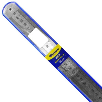 Régua de aço 60cm inox